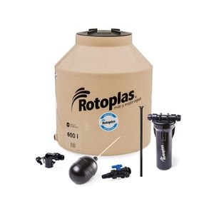 Tinaco equipado Rotoplas 500025 Tricapa 600 L