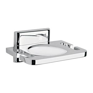 Porta Vaso Cepillero Helvex Clásica 107 Cromo