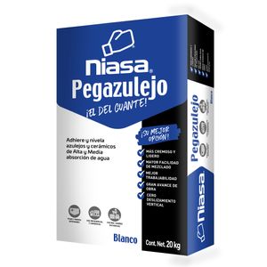 Pegazulejo Niasa Blanco 20 Kg