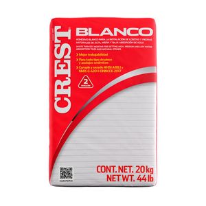 Adhesivo Crest Blanco 20 Kg